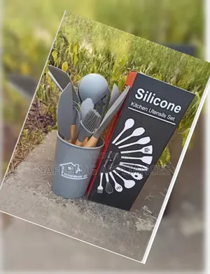 12-Piece Black Silicone Spoon Set