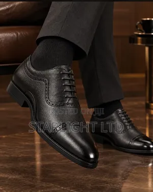 Men's Fashionable Leather Official Shoes (Sizes 40-45)
