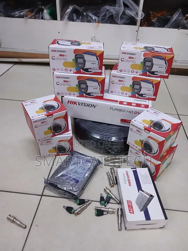 Hikvision 16CH Full Colour CCTV Kit na Kamera 10 Dome/Bullet - 1