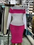 Two Piece Ladies Skirt - Knee-Length Pencil - 2