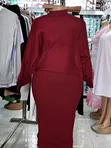 Two Piece Ladies Skirt - Knee-Length Pencil - 4