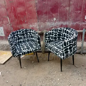 Black and White Manicure Chairs