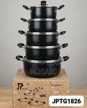 Seti ya Sufuria 10pcs Nonstick