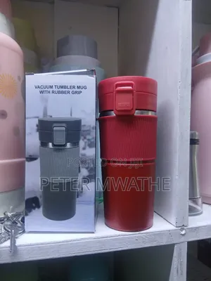 iCoffee Vacuum Tumbler Mug with Rubber Grip