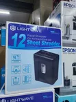 Lightwave Paper/CD Shredder, 12 Sheets, 21L - 2