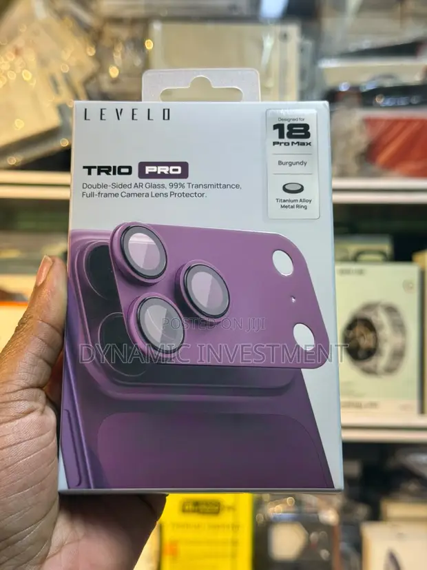 Kinga ya Lenzi ya iPhone 18 Pro Max Levelo Trio Pro - 1
