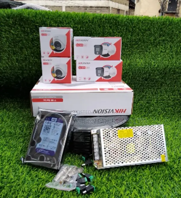 Hikvision 4 Camera Smart Hybrid CCTV Kit - 1