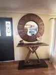 Mahogany Console Table and Mirror - 1