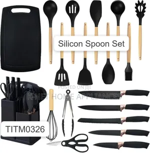 Seti ya Vijiko 19 vya Silicon