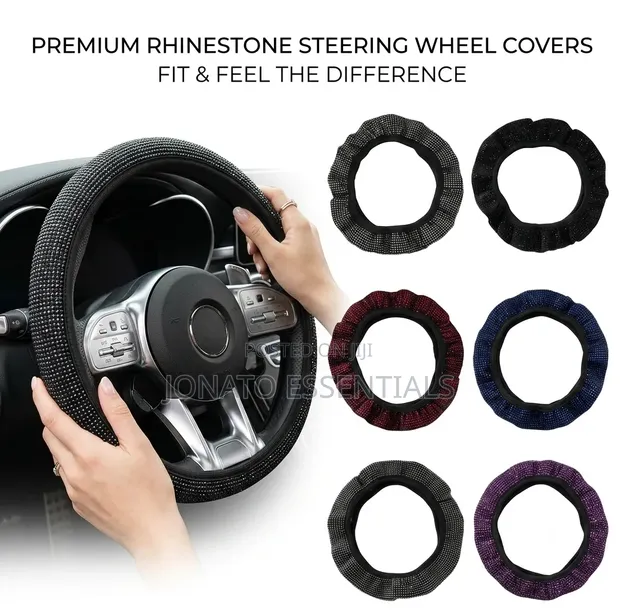 Sparkle Steering Wheel Cover - Universal Fit Elastic - 1