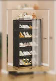 Shoe Storage Rack with Dust-Proof Curtain - 1