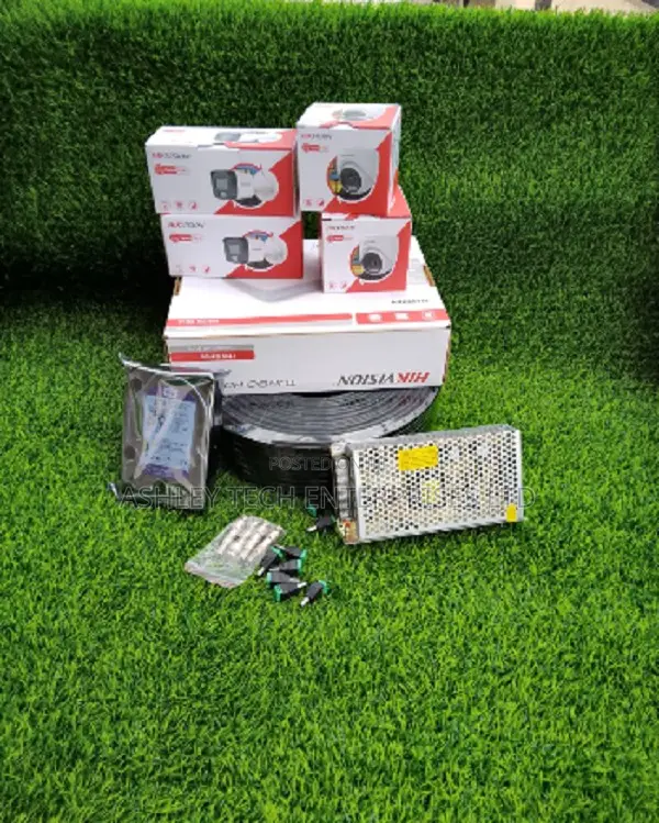 Hikvision 4 Camera HD Hybrid CCTV Package - 1