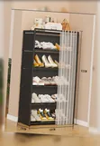 Dust Proof Shoe Rack with Curtain - Space Saving - 1