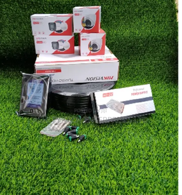 Hikvision 4CH Professional Hybrid CCTV Kit - 1