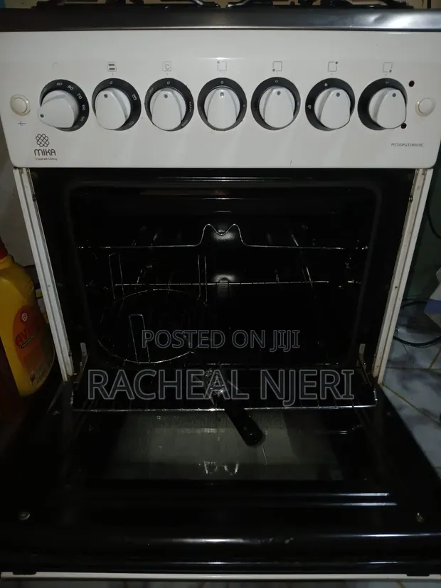 Mika Cooker ya 60cm - 3 Gas Burners, Oven ya Umeme - 1