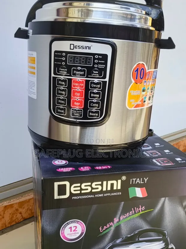 Dessini 6L 10-in-1 Pressure Cooker ya Umeme 1000W - 1