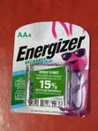 Pakiti ya Betri za AA Zinazoweza Kuchajiwa za Energizer - 4pcs - 1