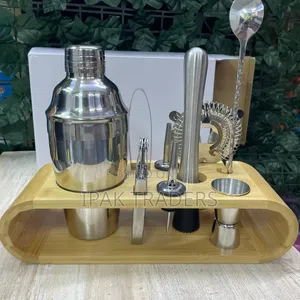 10-Piece Cocktail Shaker Set - Silver