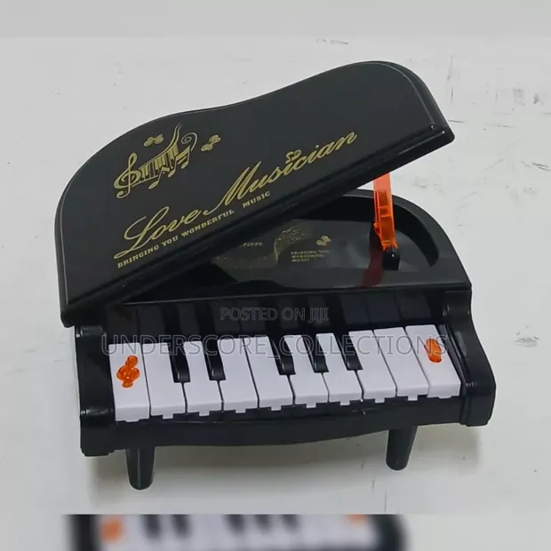Piano Kuu ya Toy Nyeusi na Nyeupe kwa Watoto - 1