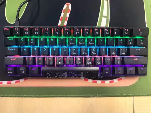 60% Black RGB Mechanical Keyboard - 1