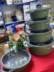 Set ya Sufuria za Granite Mpya (10 Vipande) - 3