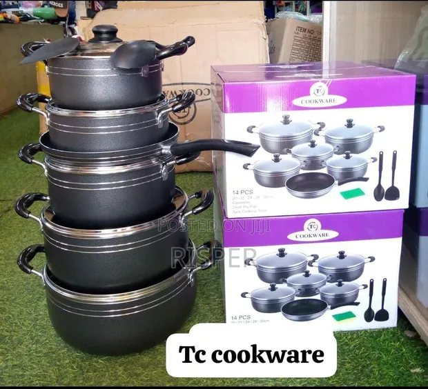Seti ya Sufuria 14 za Nonstick za TC Asili - 1