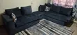 5-Seater Blue Sofa Couch - 1