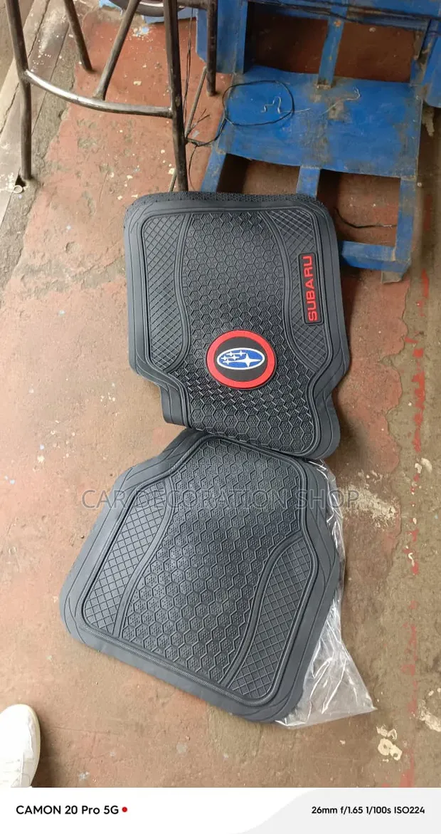 Car Floor Protective Rubber Mats 5pc Set - 1