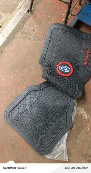 Subaru Branded Car Floor Mats - Textured Diamond Pattern