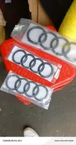 Gloss Black Sporty Audi Grill or Rear Tailgate Ring Logo - 2