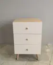 La Bella Anya 3-Drawer Oak Bedside Table (DIY) - 1