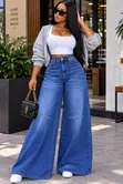 Suruali za Wide Leg za Wanawake - Mtindo wa Classic - 3
