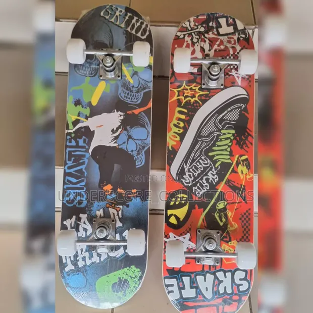 Brand New Skateboard with Rubber Wheels - 1
