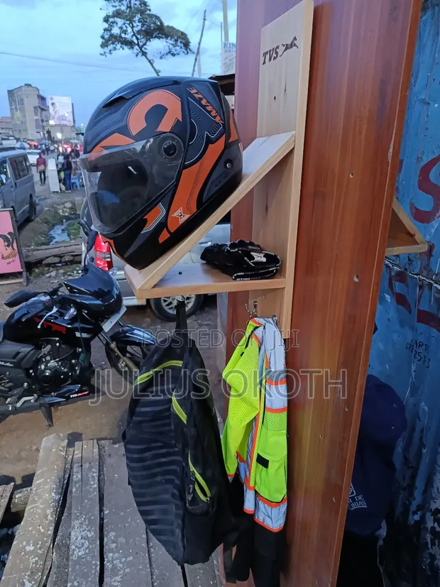 Helmet, Gloves, and Jacket Holder - 1