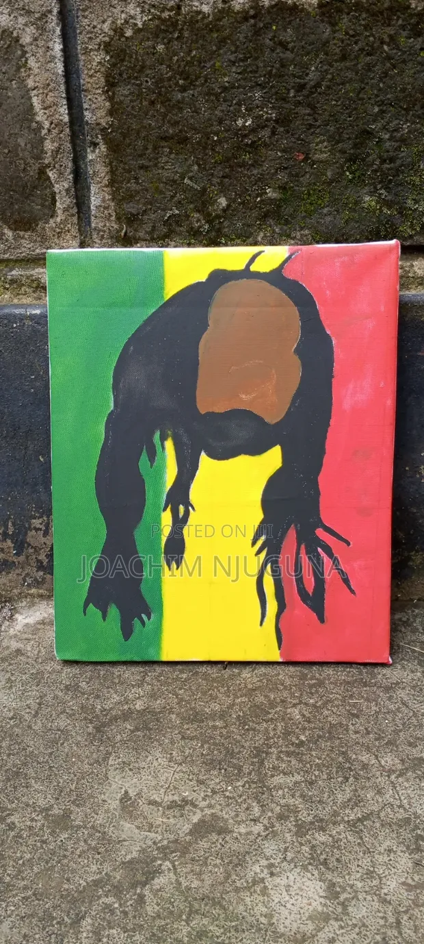 Bob Marley Art - Rasta Colours - 1