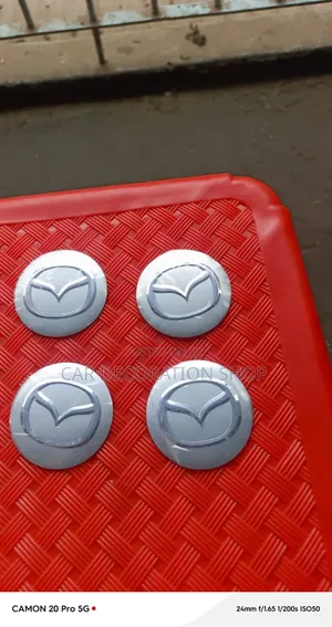 Self-Adhesive Stick-On Mazda Rim Logo Stickers