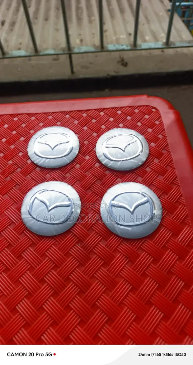4pcs Mazda Weather Resistant Rim Stickers - 1