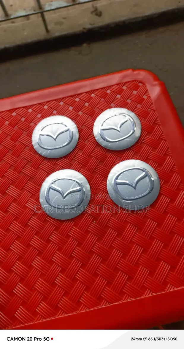 Universal Fit Mazda Rim Center Decorative Stickers - 1