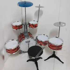 Drum Set ya Watoto - Red Swirl