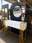 Console Table with Round Mirror - 1