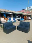 Kochi Nyeusi ya Kifahari ya Mkahawa ya Ngozi - 3