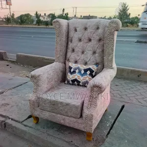 Kiti cha King/Queen cha Beige na Mto