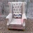 Kiti cha King/Queen cha Beige na Mto - 2