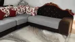 Cozy Vintage L-Shaped Sofa ya Viti 7 na Spika - 3