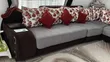 Cozy Vintage L-Shaped Sofa ya Viti 7 na Spika - 4