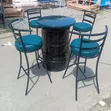 Viti vya Juu vya Baa na Mkeka, Rangi ya Kijani - 2