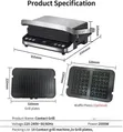 Multifunctional Contact Grill - 6-in-1 - 5