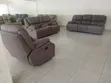 Premium Brown 6 Seater Recliner Sofa Set - 3