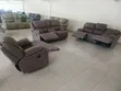 Premium Brown 6 Seater Recliner Sofa Set - 5
