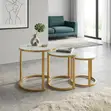 Seti ya Meza ya Kahawa na Viti vya Kukunja - 2
